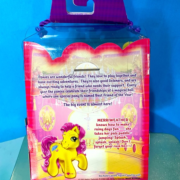 MY LITTLE PONY G3 NWT VTG 2003 FRIENDSHIP BALL SPARKLE PONY MERRIWEATHER HASBRO - Picture 12 of 16